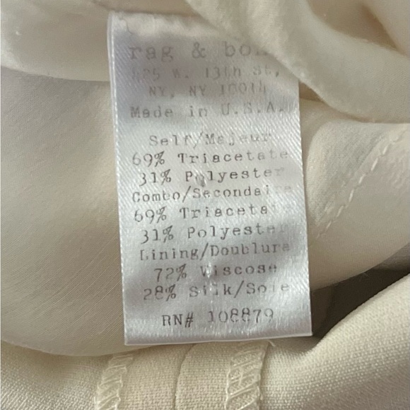 RAG & BONE Color Block Navy & Creme Dress Size 4 - Picture 10 of 10